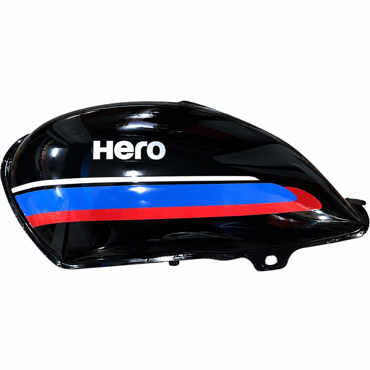 Ensons Petrol Tank for Hero Splendor Old Model (Black/Blue)